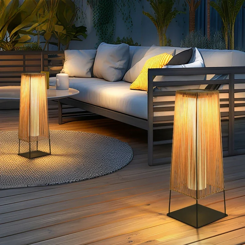 Terrace Light Floor Light Garden Light Home Garden Solar Outdoor Japanese Lawn Balcony Ambient