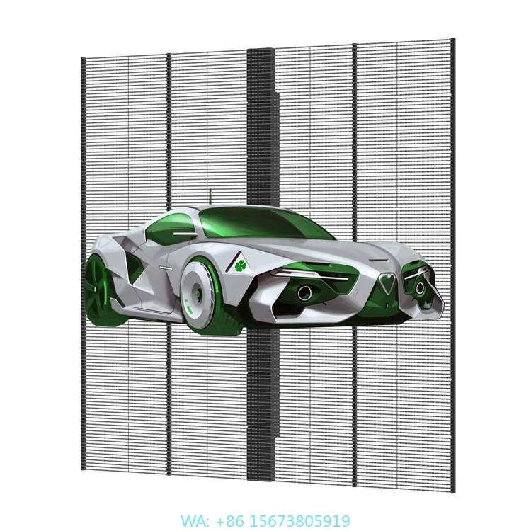 

High Transparency Full Color Outdoor LED Display with Glass IP65 Waterproof Customizable Brightness & Wall Mountable