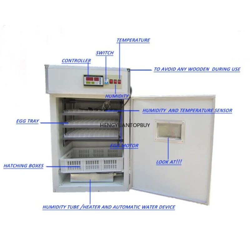 Large capacity commercial egg hatcher