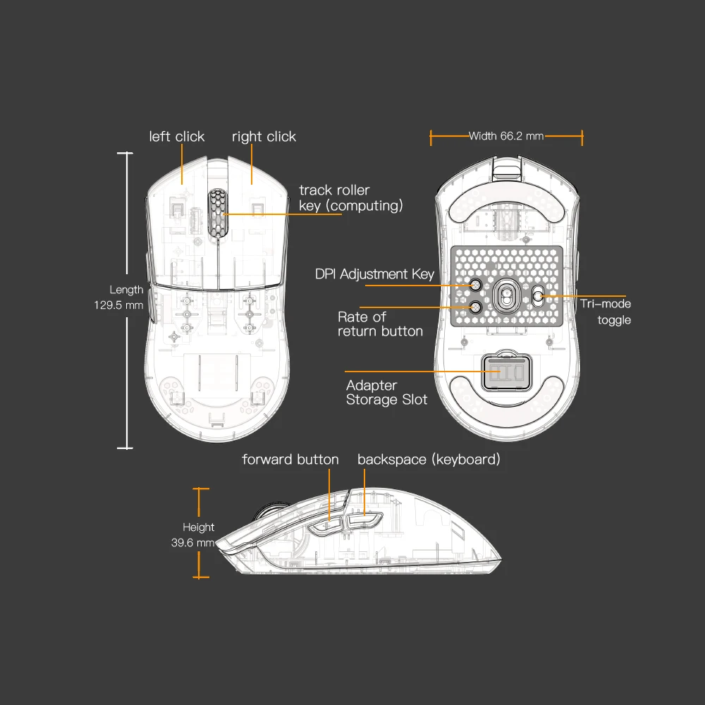 Imagem -06 - Mouse sem Fio para Jogos 4khz Esports N52840 Sensor de 26k Dpi Interruptor Ttc Pam3395 Ratos Ópticos Loja Oficial Darmoshark-m3-pro