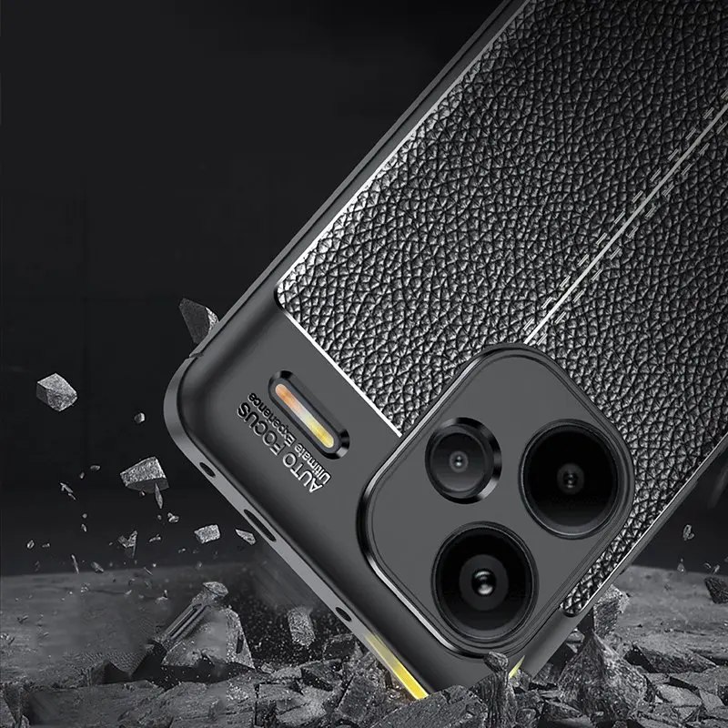 For Redmi Note 13 Pro Plus Case Redmi Note 13 Pro+ Cover Shockproof TPU Soft Leather Phone Funda Bumper Redmi Note 13 Pro Plus