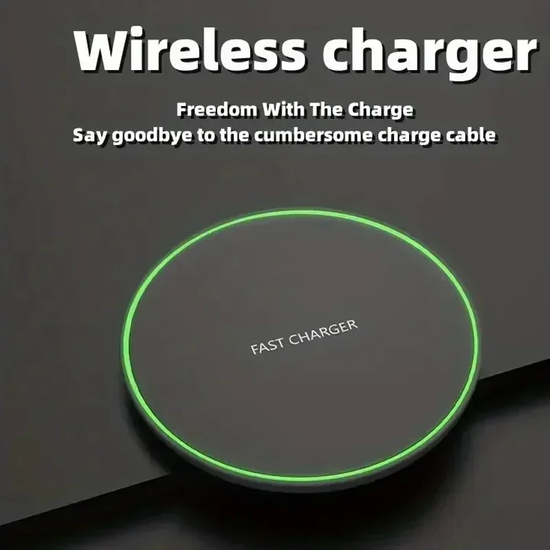 Wireless Charger Mobile Phone Chargers Pad Stand For iPhone 15 14 13 12 11 Pro Max 8 Samsung Xiaomi Fast Charging Dock Station