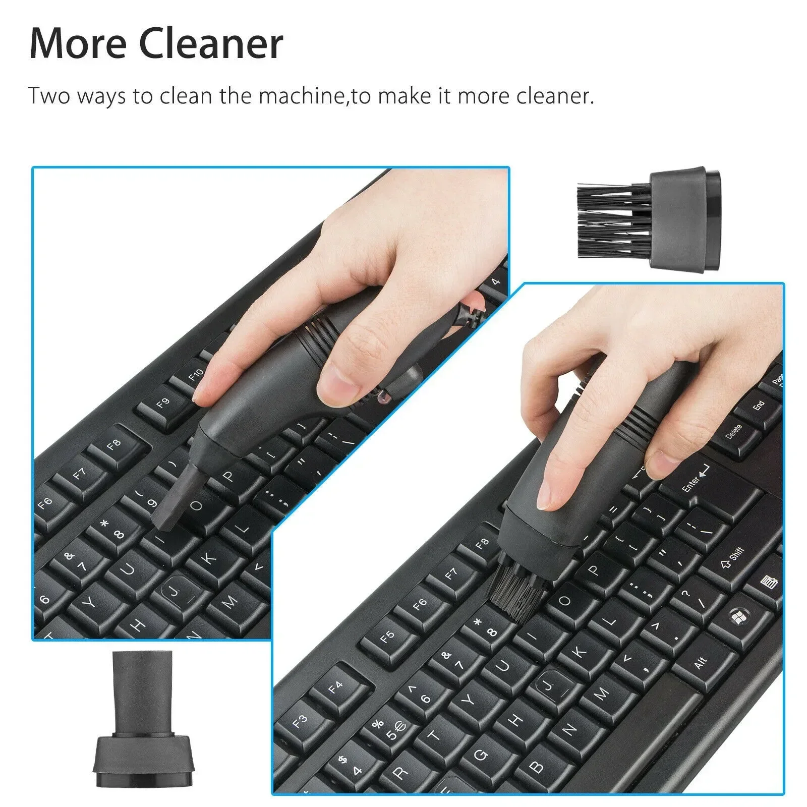 USB Keyboard Vacuum Cleaner Computer Keyboard Vacuum Cleaner Portable Mini Handheld PC Laptop Brush Dust Cleaning Kit