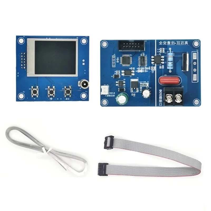 DIY Spot Welder Control Board With Dual Pulse & LCD Display, Adjustable Current Timer Kit For Microwave Transformer 100A-A25R
