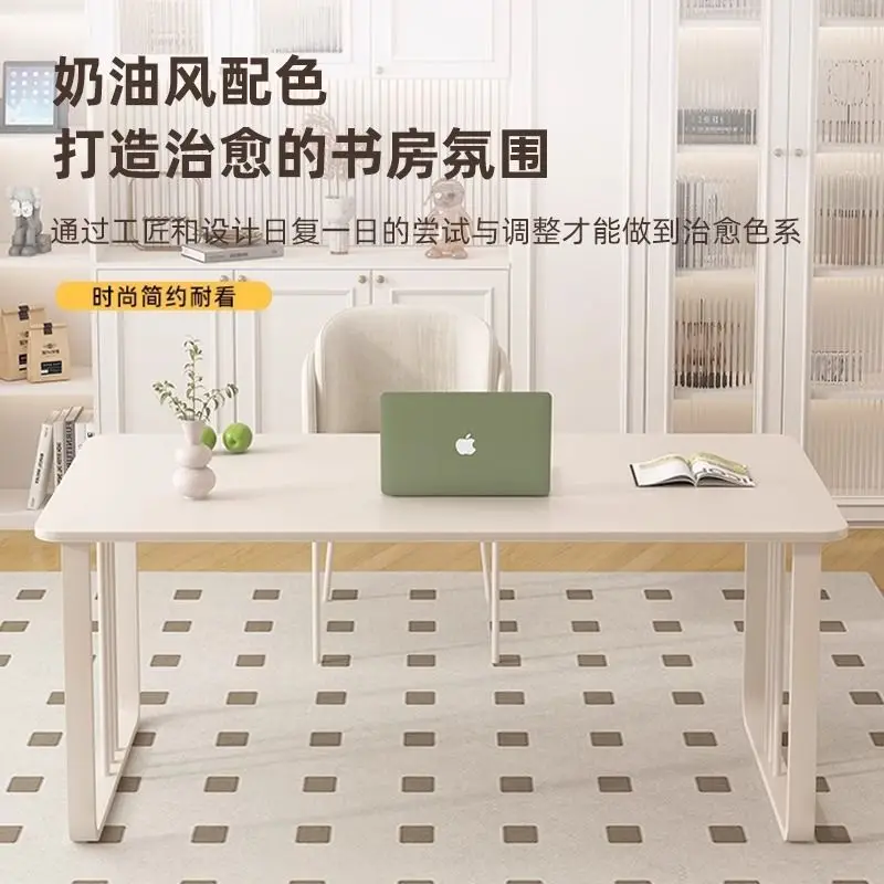 Slate computer desk Cream style student desk household bedside writing table simple small apartment rectangular desk