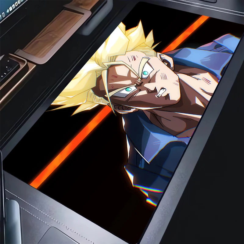 Muismat Laptop Kantoorkast Toetsenbord Pad Gaming Bureaumat Grote HD Muismat Dragon Ball Trunks Antislip rubberen verlengde pad