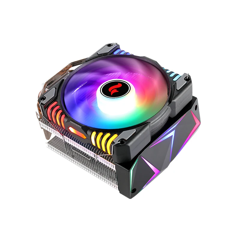 HNHU CPU Air-cooled Processor 4/6 Heat Pipes Radiator AM4 Cooler ARGB 120mm Fan 4 pin/PWM install LGA115x 1200 1700 2011 X79 X99