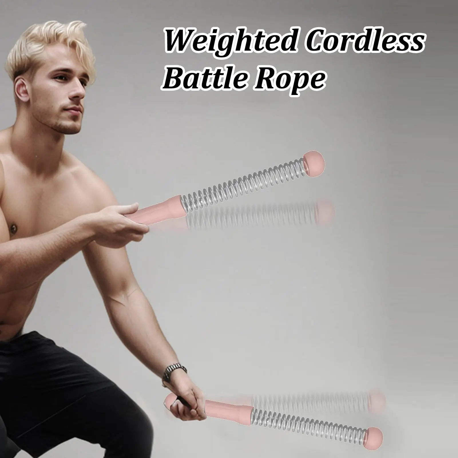 

Battle Ropes For Home Gym Weighted Cordless Workout Ropes Fitness Equipment 2 Pieces For Athletes Home Beginners Busy