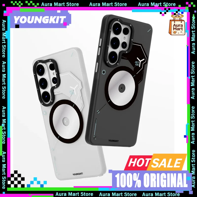 YOUNGKIT for Samsung Galaxy S26 Ultra Magnetic Case 2026 New Shockproof Armor Cover for Men, Slim Anti-Slip Protective Shell