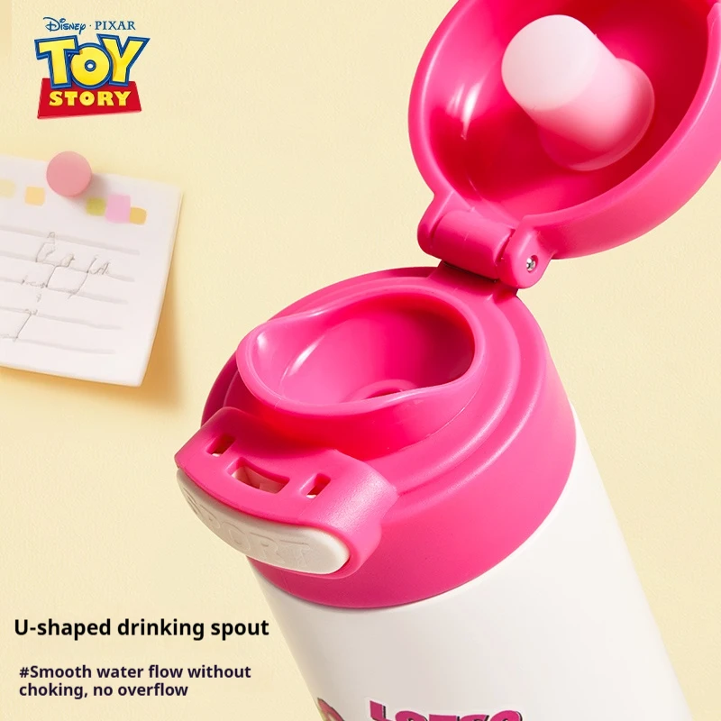 كوب جيب معزول من ديزني، زجاجة مياه صغيرة محمولة من الفولاذ المقاوم للصدأ على شكل دب الفراولة للأولاد والبنات