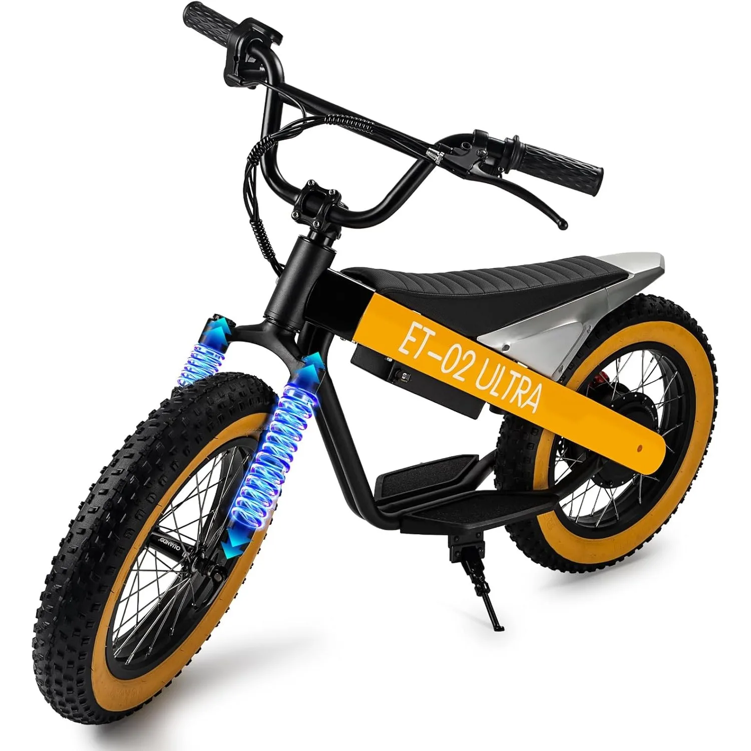 

Электровелосипед для детей, 16-дюймовые широкие шины, мотор 750 Вт, компактный электровелосипед с аккумулятором 36 В/7,8 Ач, скорость 30 км/ч, запас хода 32 км, двойной привод, индивидуальная комплектация