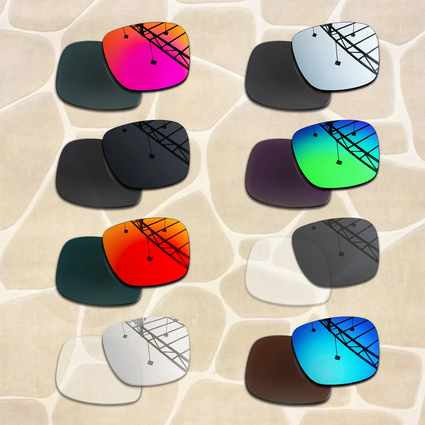 

1.5MM POLARIZED Replacement lenses for Meta Wayfarer(Gen2) RW4012 53mm, Anti-Scratch & Impact Resistant