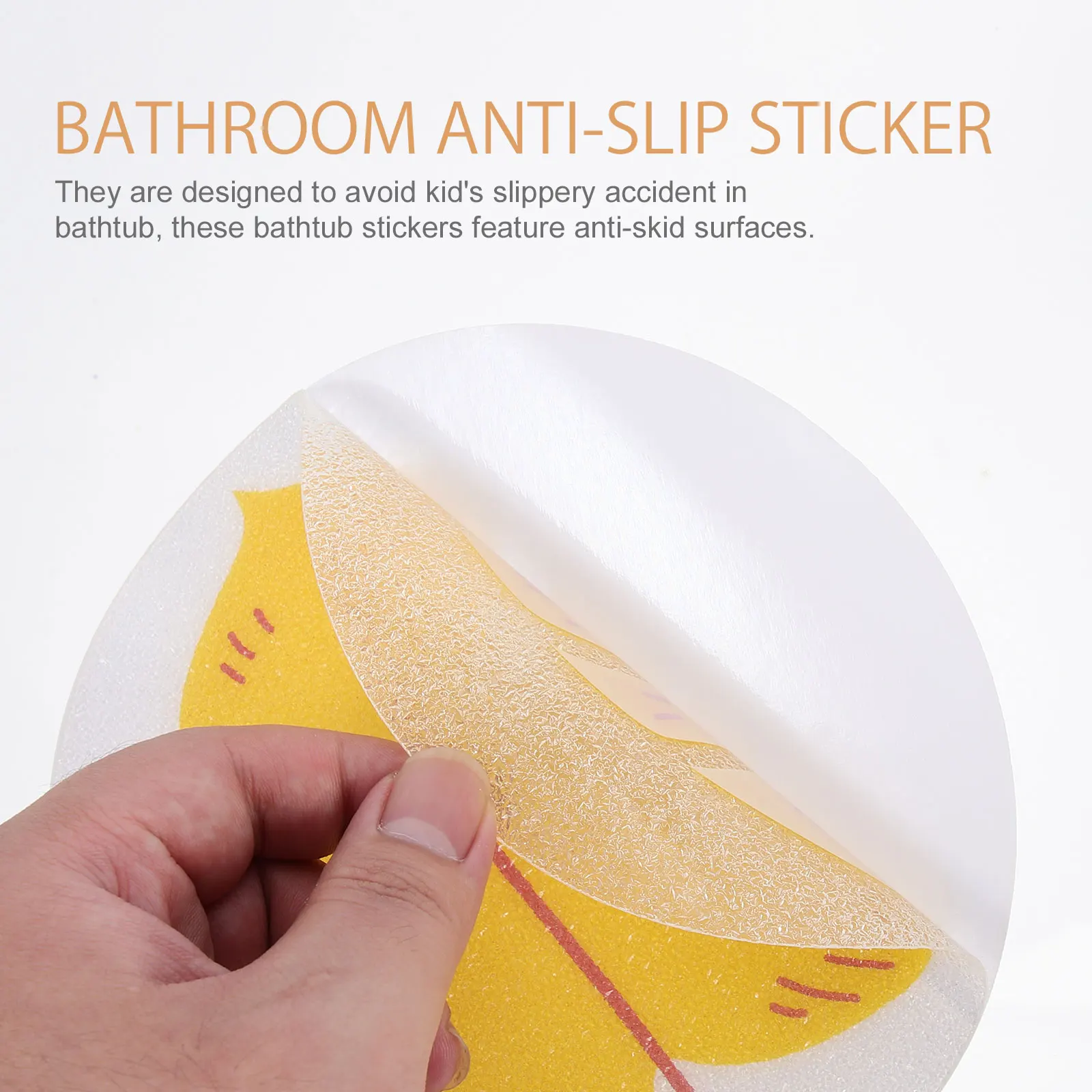 

2Sets Anti-Slip Stickers Bathtub Bathroom Non-Skid Lovely Self-Adhesive Bath Safety Decals Bathtub Stickers