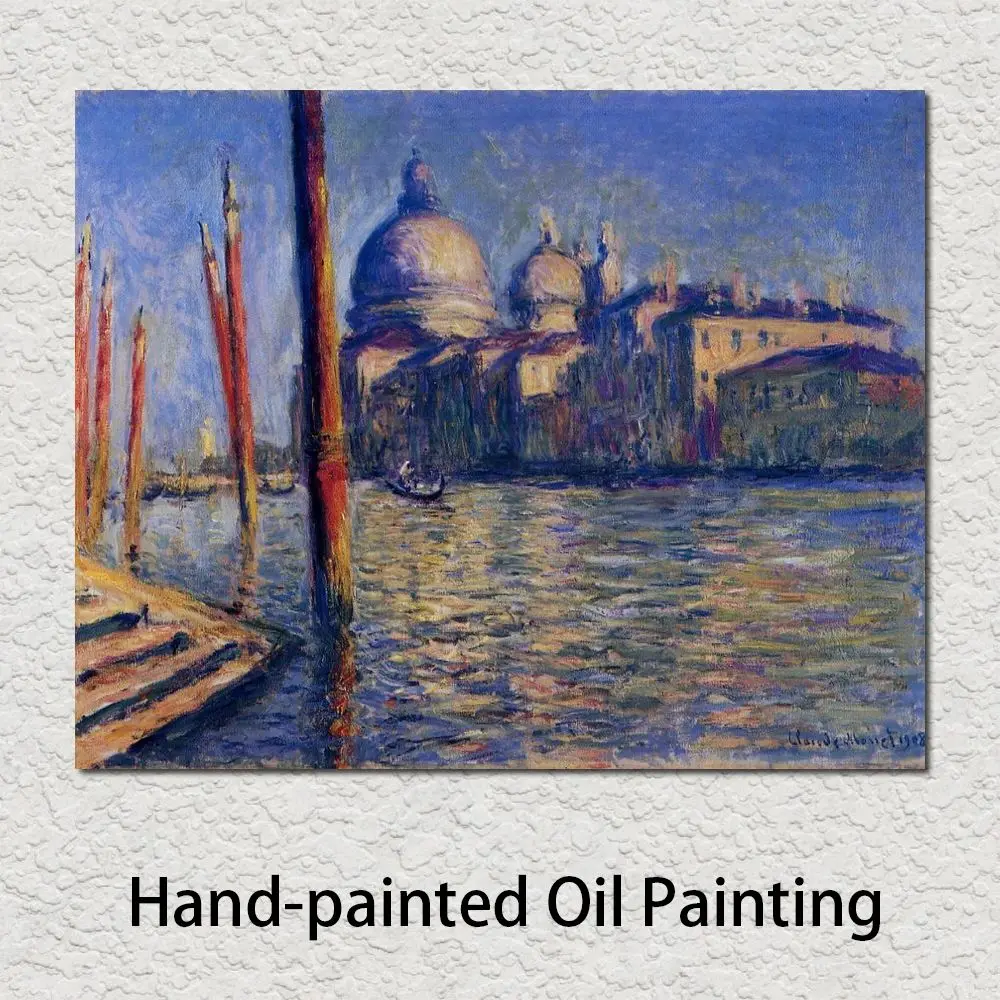 

Beautiful Claude Monet Canvas Art Palazzo Dario Hand Painted Oil Reproduction Impressionist Modern Landscape Family Room Decor