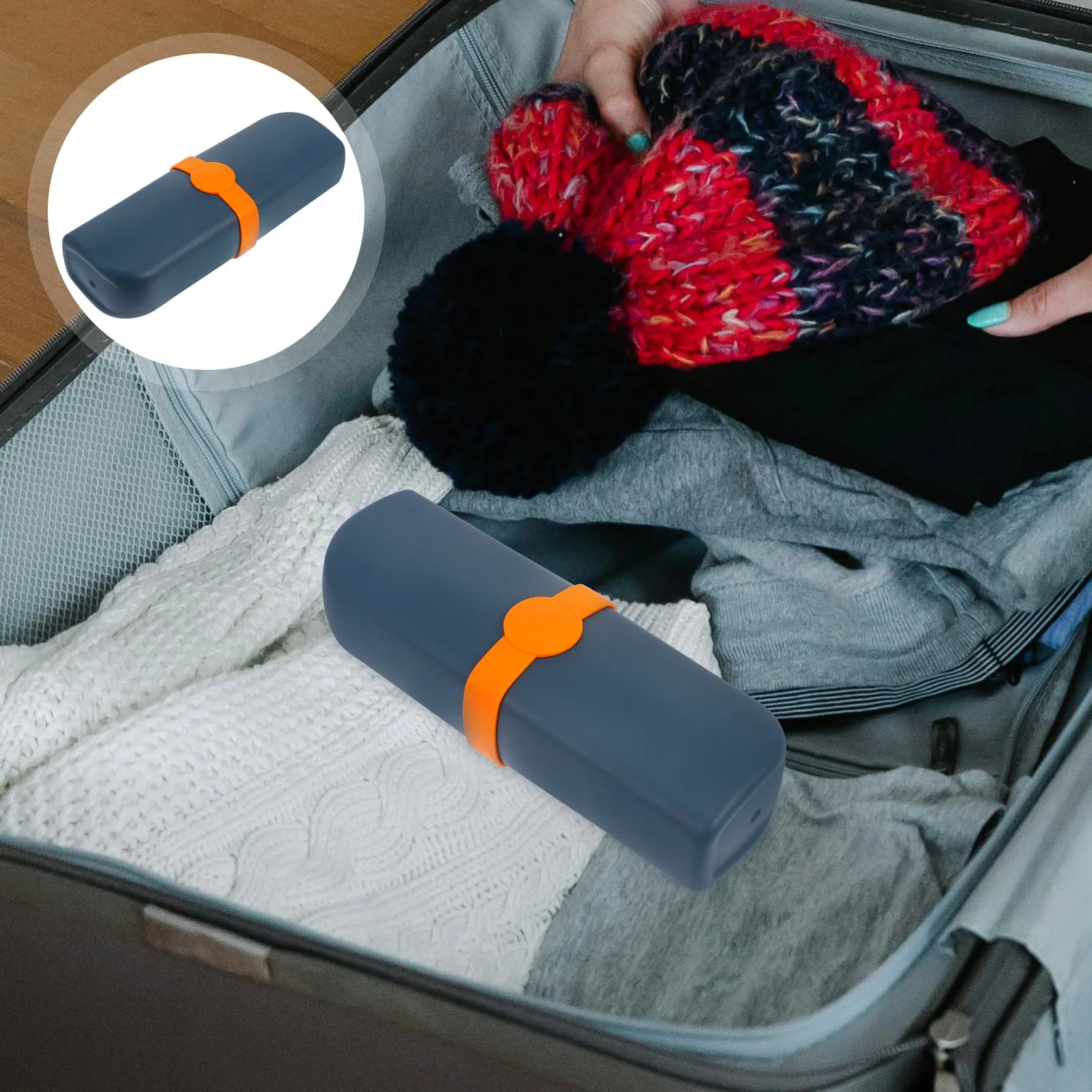 

Travel Toothbrush Box Portable Toothbrush Storage Case For Toothpaste Compact Airtight Holder Durable Lightweight Travel