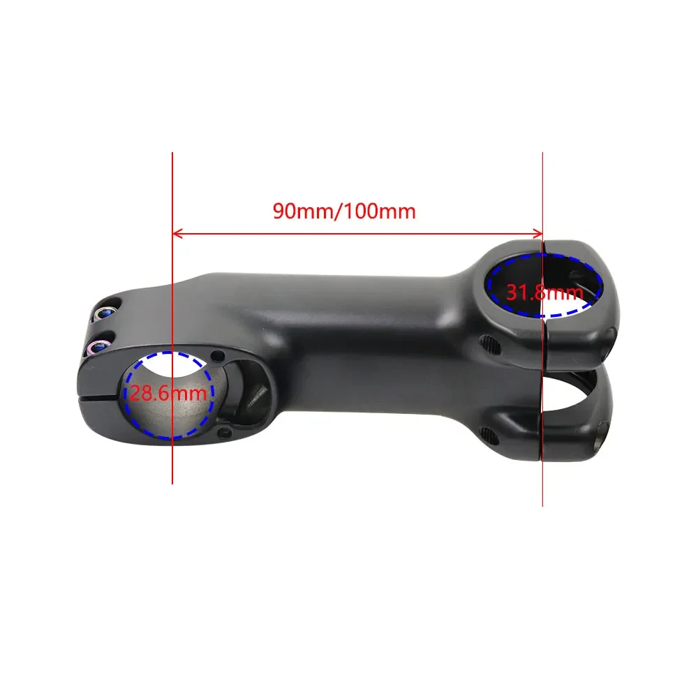 Kocevlo Fahrradvorbau 28,6–31,8 mm Aluminium-Innenkabelführung mit Abstandshalter, Straßenlenkervorbau, Fahrradteile – Detail 9