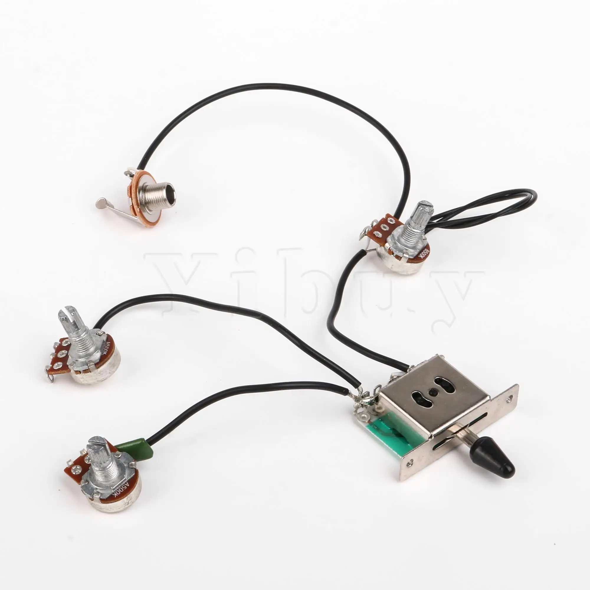 Yibuy Circuit wiring harness 500k Pots For Electric guitars 3 single pickup