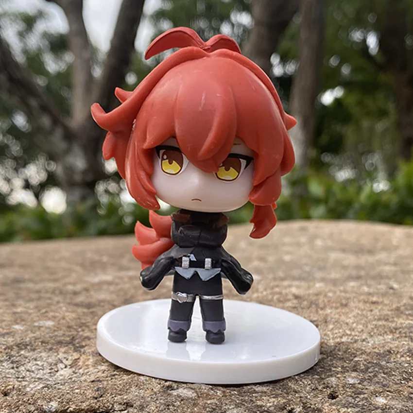 7CM Genshin Impact Anime Figure Diluc Action Figures Collectible Model Doll Kids Birthday Gifts