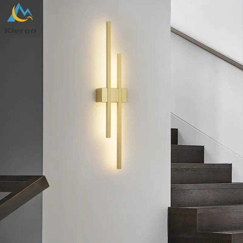 

Modern Simple Long Strip LED Wall Lamp Bedroom Study Restaurant Hotel Bedside Wall Lights Living Room Decor Dimmable Wall Lamps