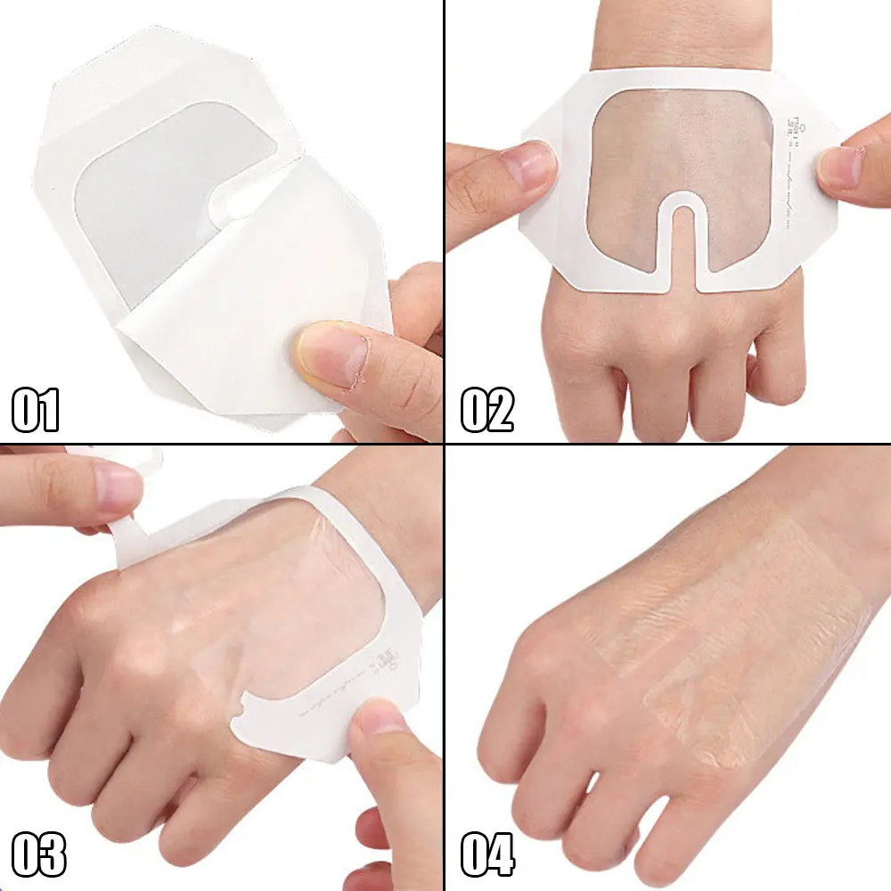 6*7cm PU Transparent Film Dressing Waterproof Wound Bandage Adhesive Patches Post Surgical Shower Or IV Shield Tattoo