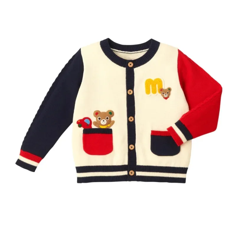 Autumn Children\'s Knitted Sweater Cartoon Sweaters Cardigan Knitwear Coat Knitwears Baby Girl Clothes Winter Kids Clothes Boys