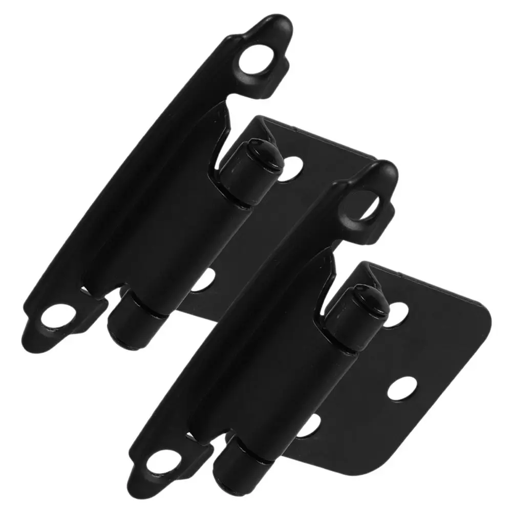 2Pcs Steel Self-Closing Hinges Half-Overlay Design Cabinet Hinges for Rv Camper Trailer Heavy Duty Furniture Hardware