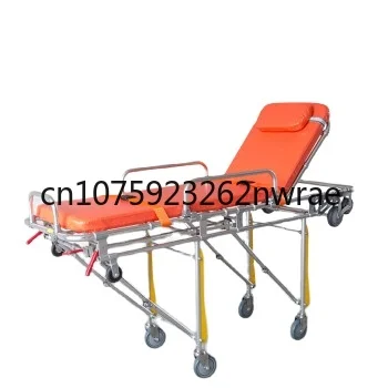 

Stainless steel stretcher car Medical patient transfer car trolley Hospital rescue bed transfer flat car