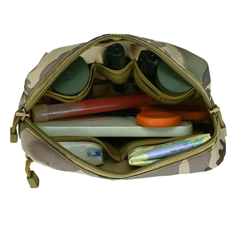 MOLLE Admin Pouch marsupio EDC Utility Pouch Outdoor Dump Drop Pouch borse mediche telefono Compact Hunting