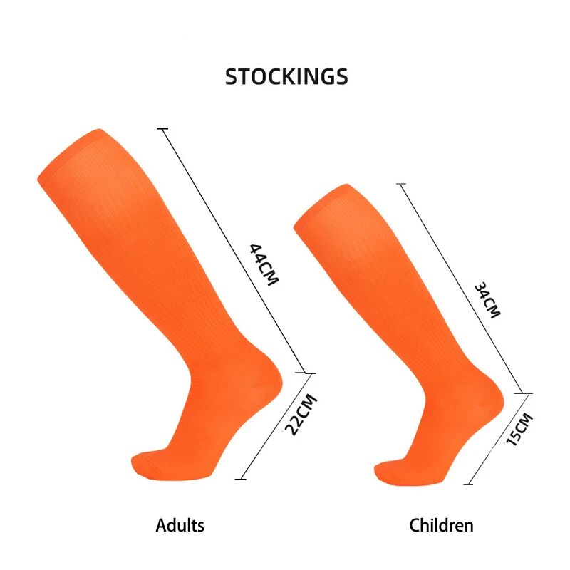 Boys and Girls Solid Thin High Training Soccer Socks  Long Socks Children\'s Knee Socks