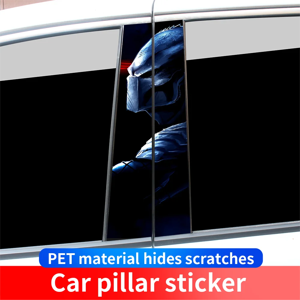 

Car Stickers Predator Auto B-pillar Cartoon Funny Sunscreen DIY Auto Center Column Cover Scratches Decoration Accessories