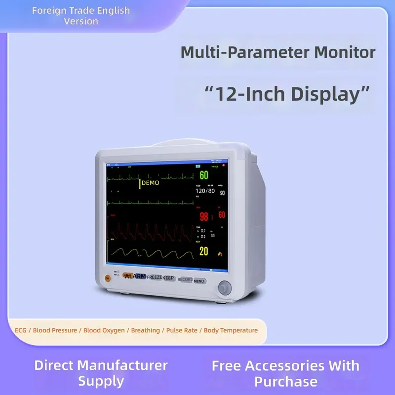 Modern Medical Portable Multi-Parameter Patient with Heart Rate and Tracking Multifunctional