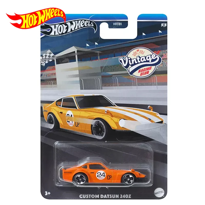 Original Hot Wheels Car Vintage Racing Club Custom Datsun 240Z Toys for Boys 1/64 Diecast Metal Vehicle Juguetes Collector Gift