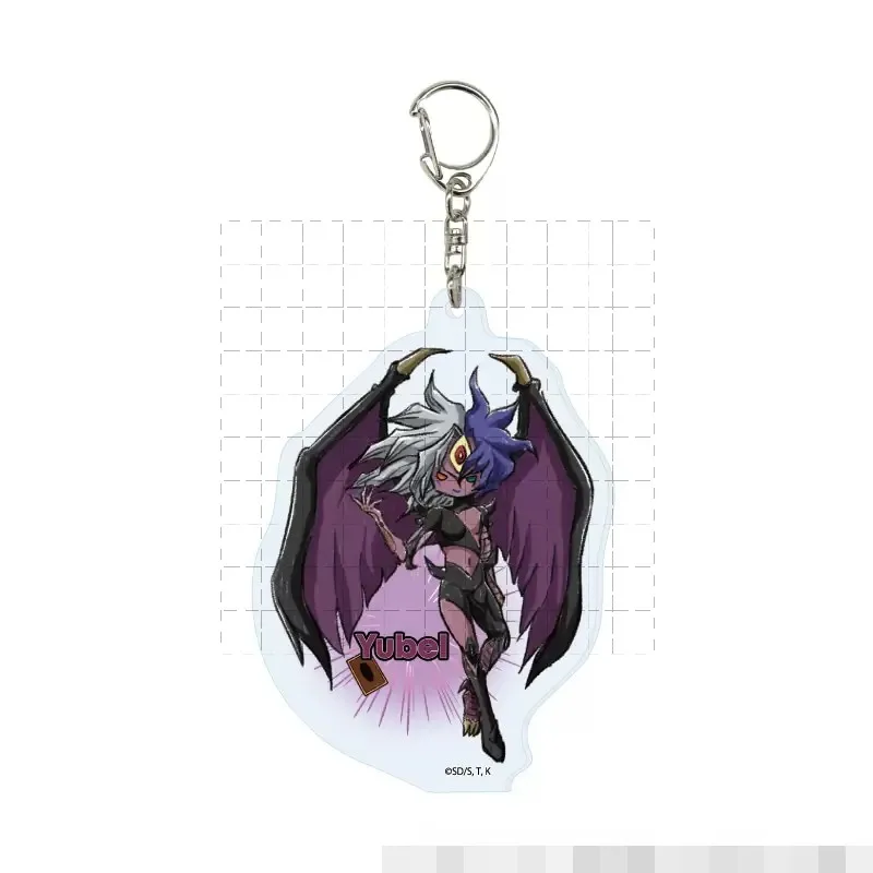 Game Yu-Gi-Oh! GX Keychain Doll Anime YuGiOh Fubuki Tenjoin Yuki Judai Manjoume Jun Johan Anderson Acrylic Keyring Pendant Gift