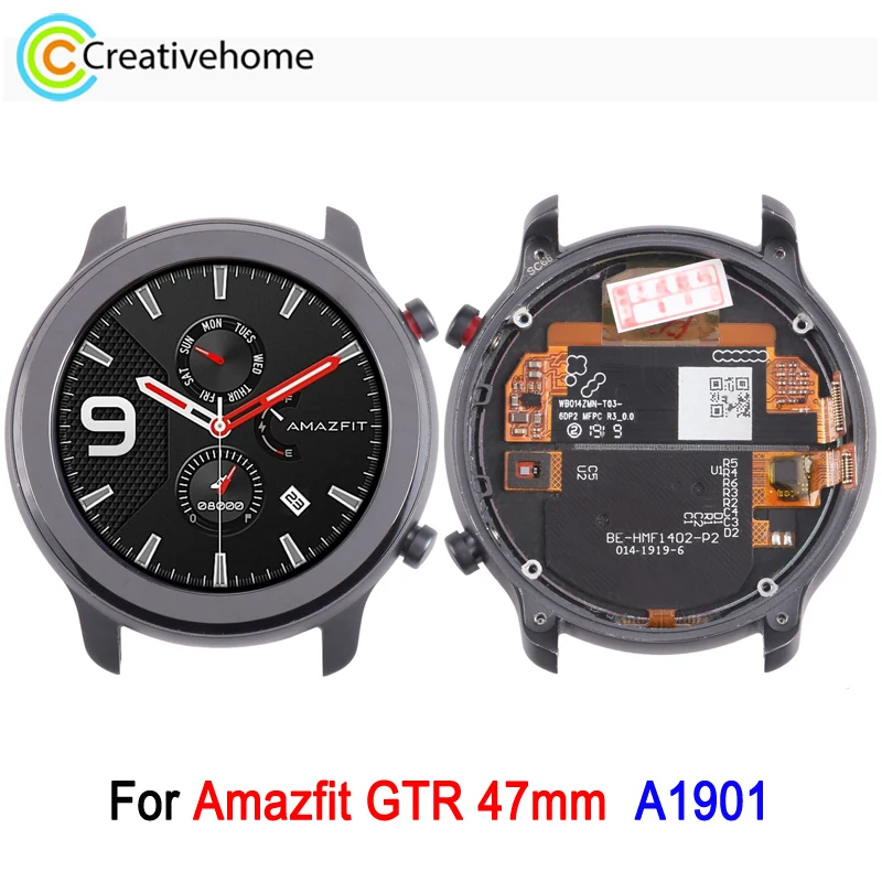 

1.39-inch AMOLED Screen For Amazfit GTR 47mm A1901 Watch Display with Frame and Digitizer Full Assembly Replacement Part