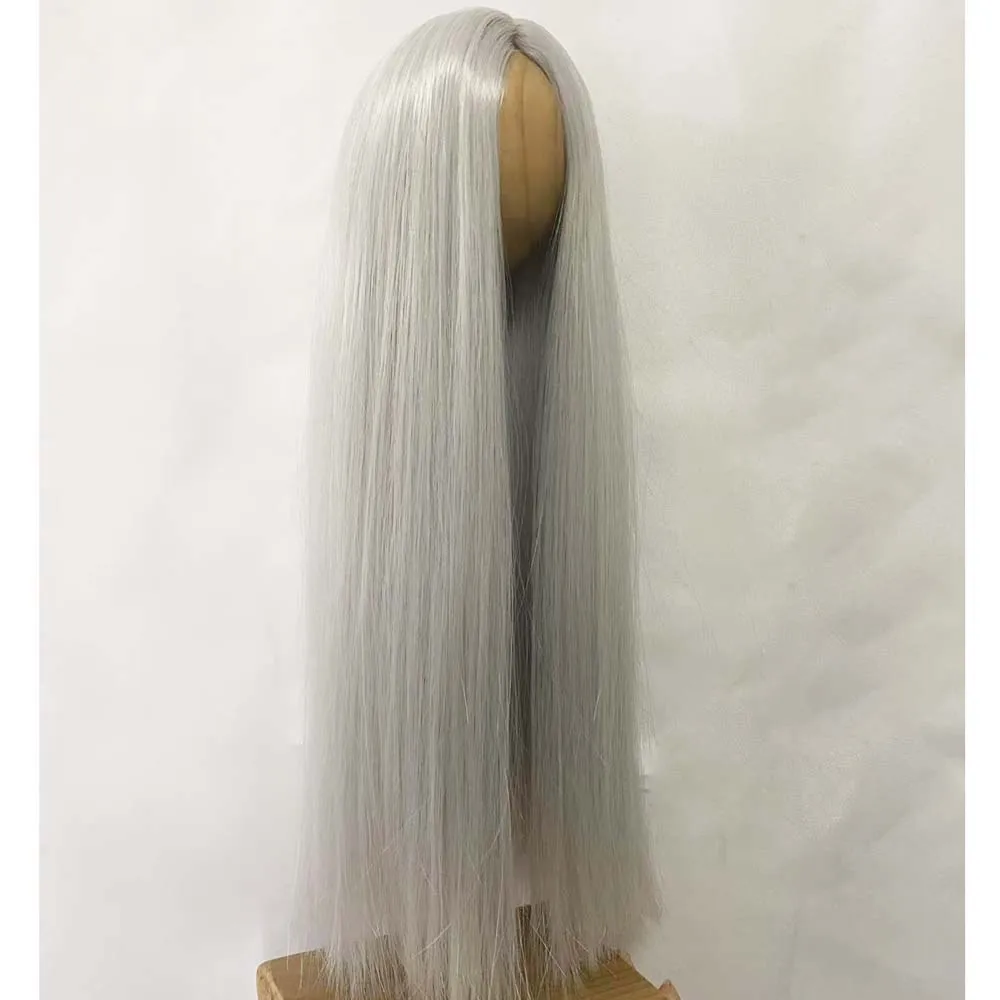 

Новое поступление 1/3 1/4 1/6 1/8 Bjd парик высокотемпературный длинный серебристый серый прямые волосы Bjd MSD SD Yosd для куклы BJD