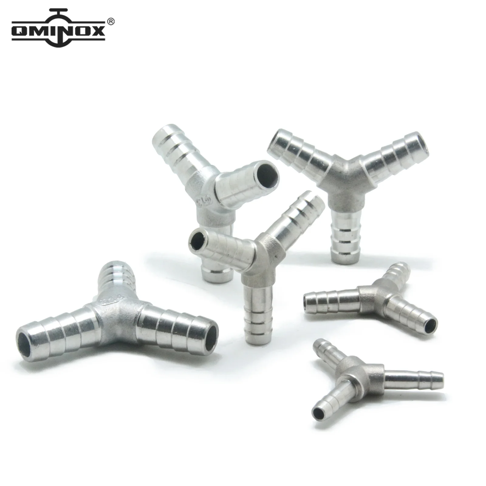 6mm 8mm10mm 12mm 14mm 13mm 15mm 16mm 25mm Hose Barb Y Barbed Fitting 304 Stainless Steel 3 Way Adapter Y Shaped Union Home Brew