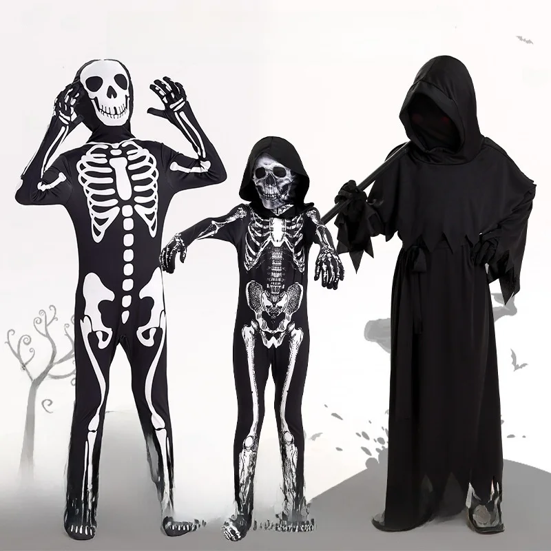 

2026 New Cosplay Devil's Eye Children's Death God Costume Stage Performance Suit Halloween Dance High Waist Seven/Nine Pants