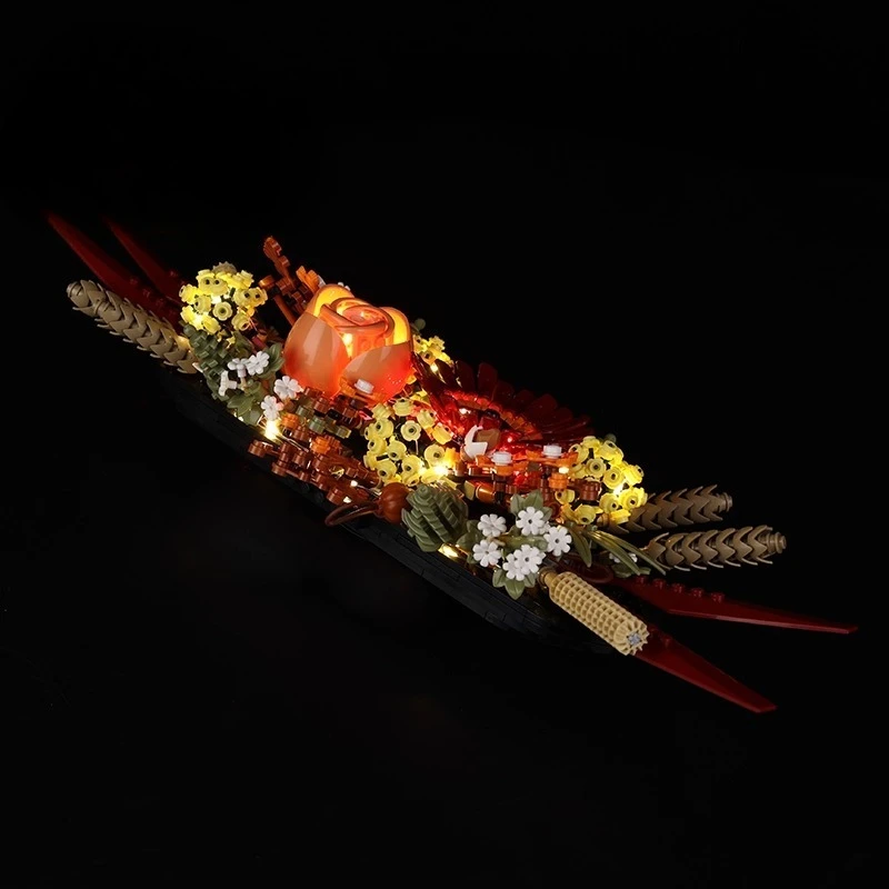 مجموعة إضاءة LED مناسبة لقطعة مركزية للزهور المجففة LEGO المجموعة النباتية 10314 (لا تشمل مكعبات البناء) #6