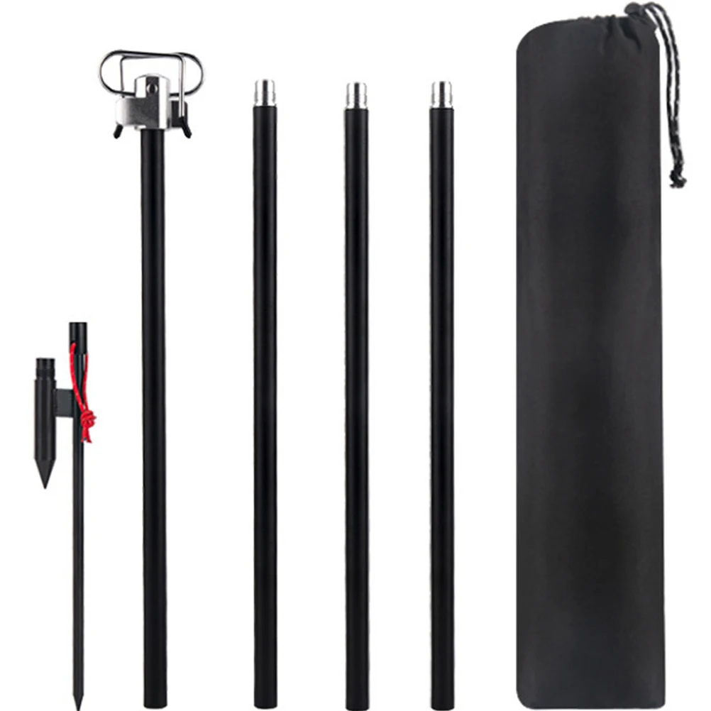 

Portable Camping Lantern St Foldable Double Hooks Iron Aluminum Alloy Adjustable Outdoor Light Rack Lamp Bracket