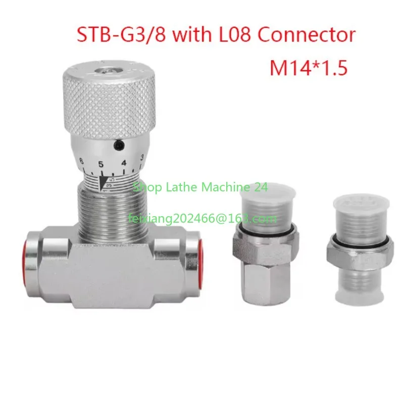

Flow Control Bidirectional Hydraulic Restrictor Valve STB-G3/8 + L08 Connector