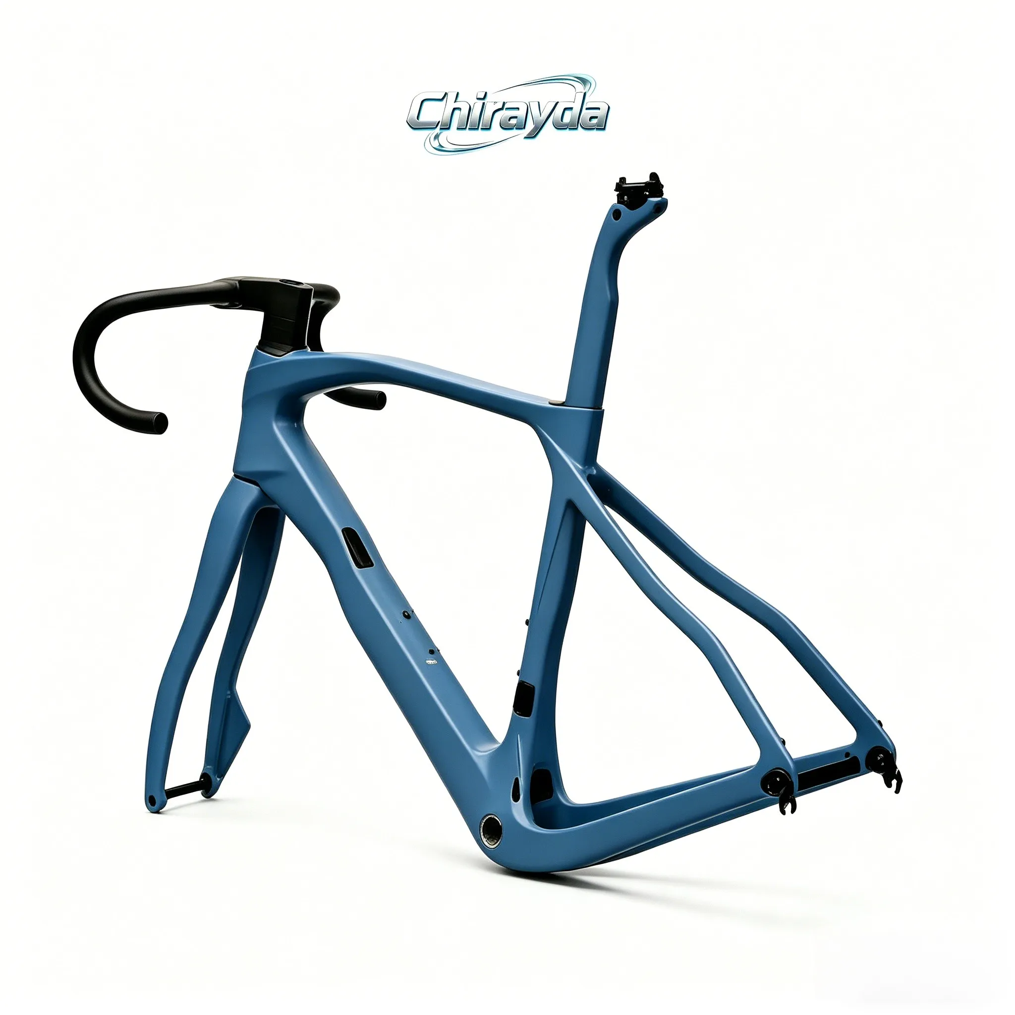 

2026 New Colorful Gravel Bike Frame T1100 Toray Carbon Fiber Road Bicycle Frame With Handlebar Full Hidden Cable Design Chirayda
