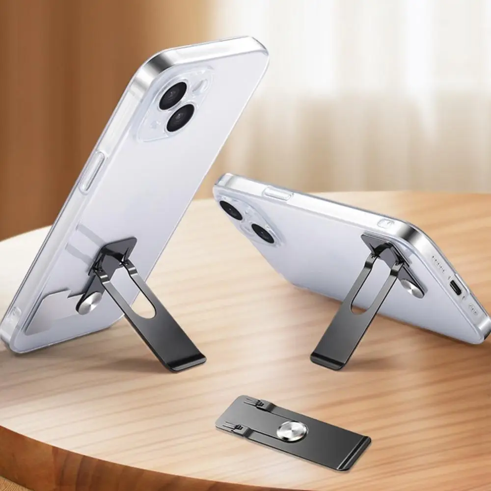 

Premium Ultra-Thin Mobile Phone Holder Self-adhesive 360° Rotating Phone Kickstand Foldable Universal Bracket Desktop