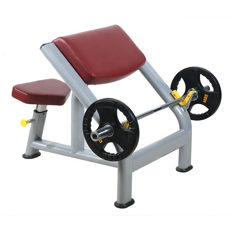 Commercial Biceps Bench Trainer for Gyms Pastoral Chair Arm Support Bend