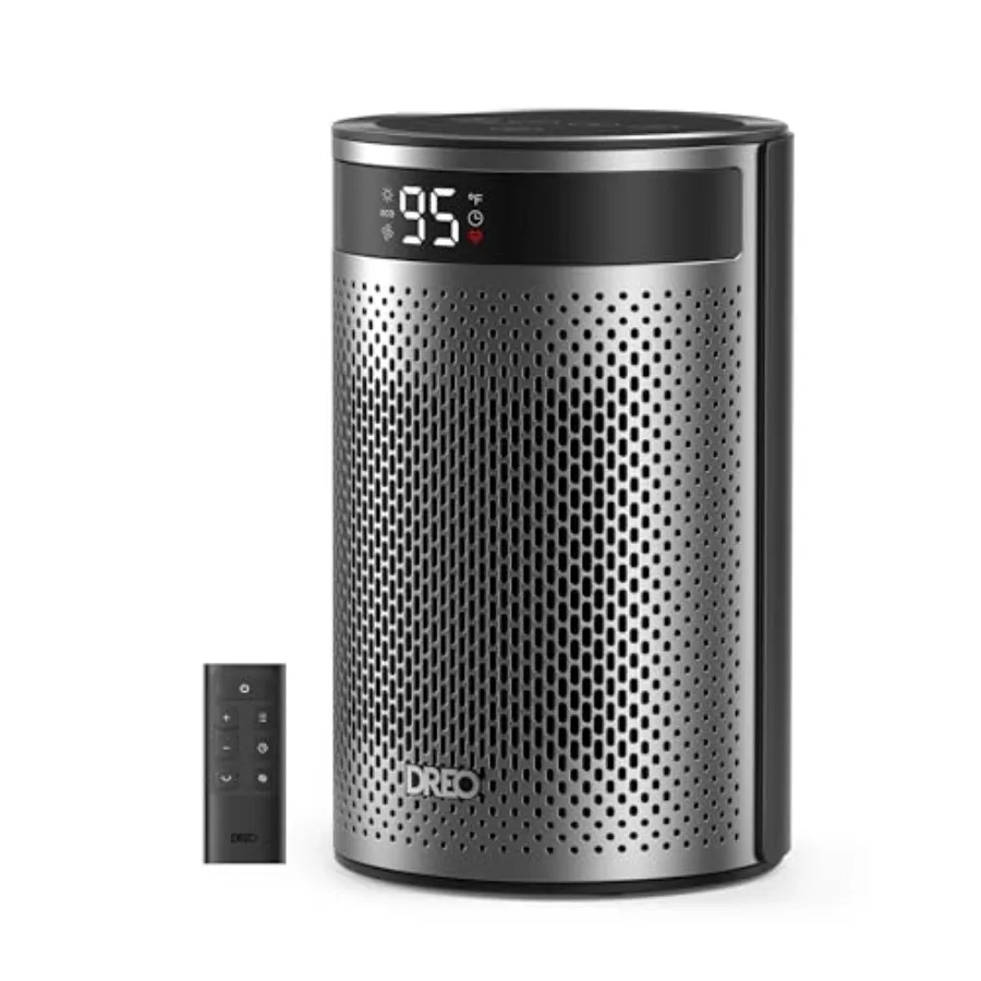 

Space Heaters for Indoor Use Portable Heater with Thermostat 1-12H Timer Remote Eco Mode 1500W PTC Ceramic Fast Safety Heater f