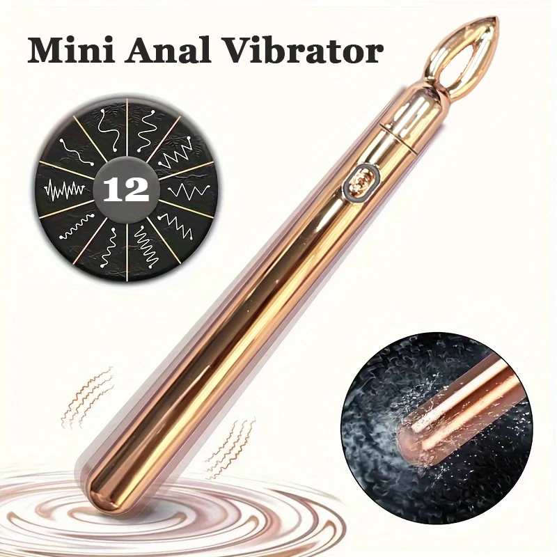 Mini Bullet Vibrator Anal Plug Sex Toy For Women Men 12 Vibrating Butt Plug Clit Stimulator Adult Toy Prostate Massage Vibrator