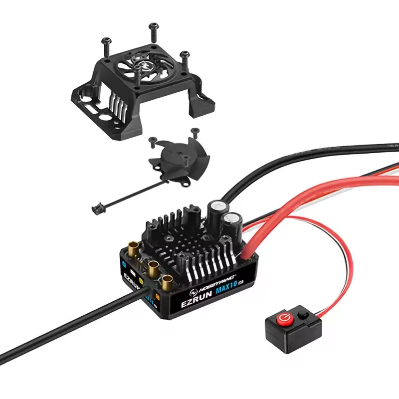 Hobbywing EzRun MAX10 G2 80A/140A Waterproof Brushless ESC & 3652/3665 SD G3 4-Pole Sensored Brushless Motor For 1:10 Truck Car