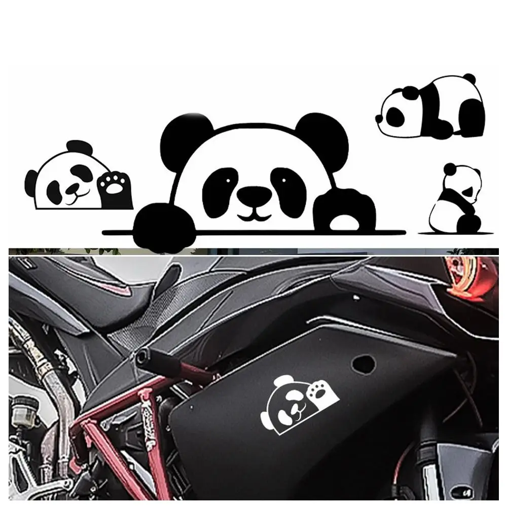 

Peeking Panda Car Stickers Vinyl ATV Creative Decal Cute Occlusion Scratch Refrigerator Air Conditioner Car Accessories