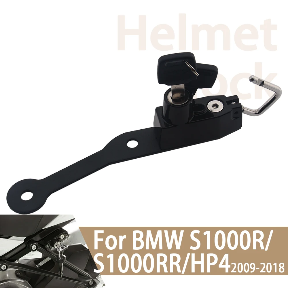 For BMW S1000R S1000RR HP4 Helmet Lock Kit Motorcycle Helmets Security Anti-Theft Lock Rust-Proof Sturdy Aluminum Accessories