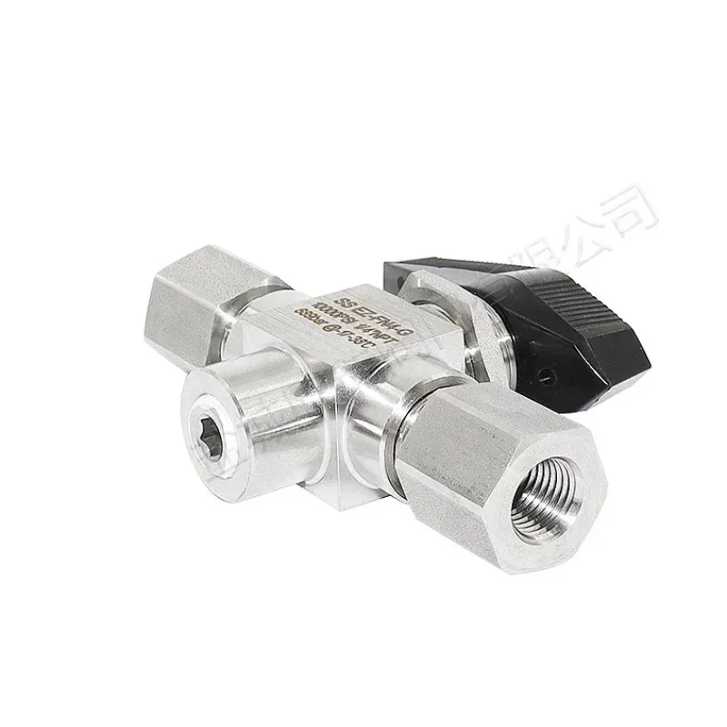 

Двухпозиционный трехходовой шаровой кран с наконечником, аэратор CNG, шаровой кран высокого давления из нержавеющей стали, давление 6000