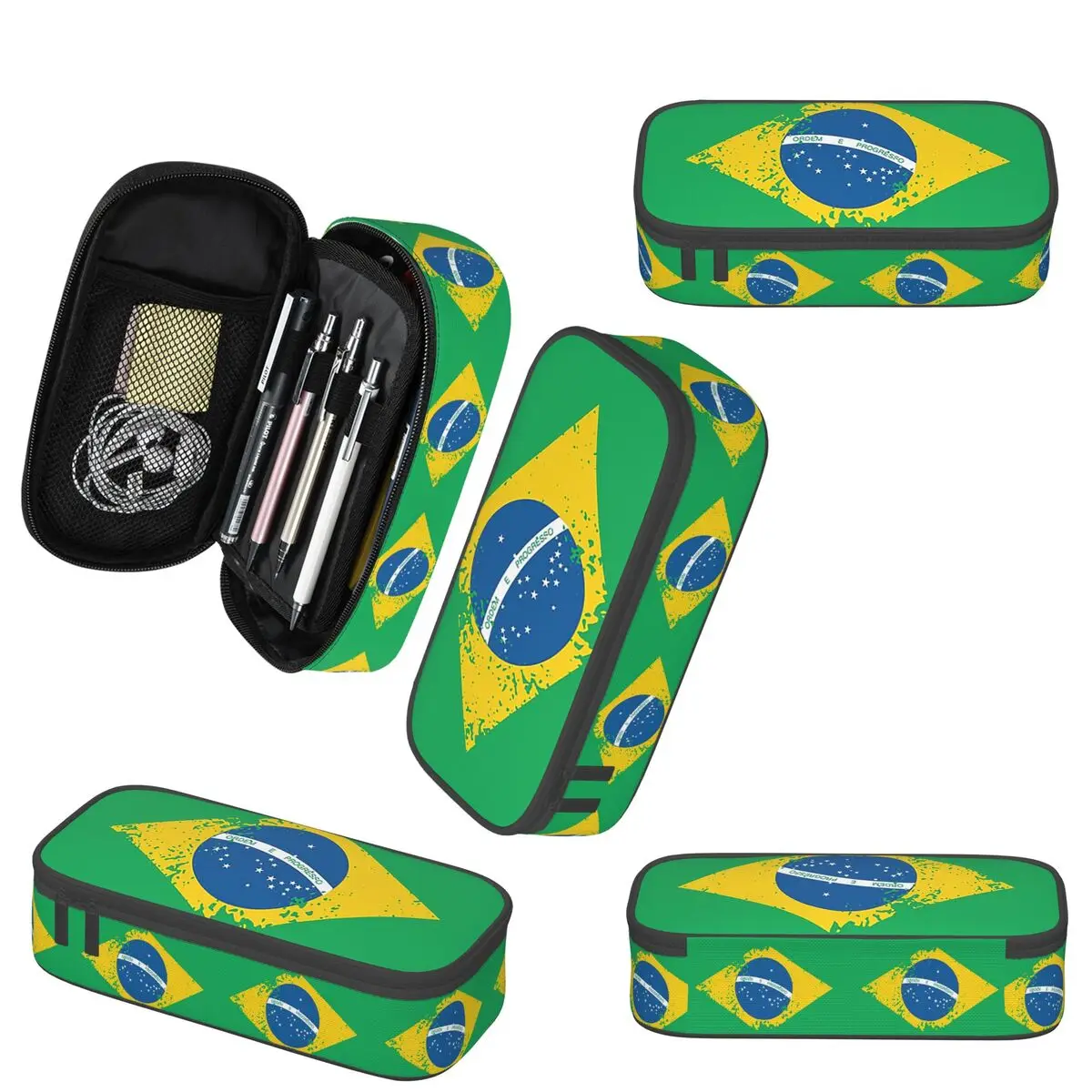 Флаг Бразилии пенал для студентов подарки коробка для ручек пенал канцелярские принадлежности сумка-держатель для ручек